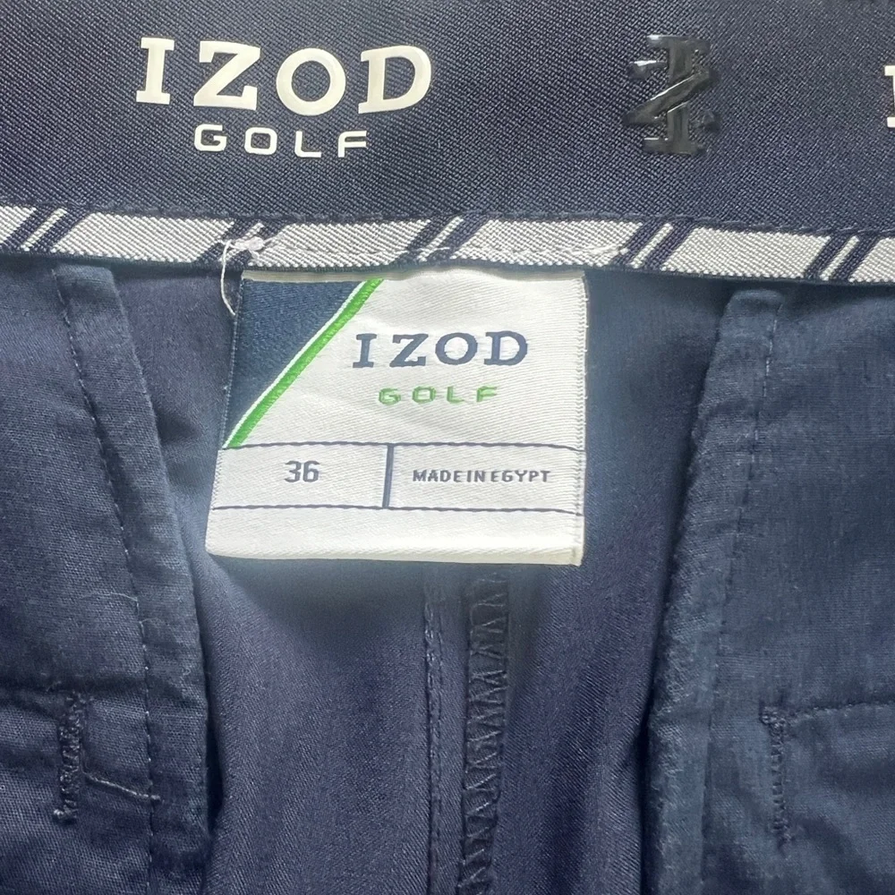 IZOD Golf Men's Navy Golf Shorts Size 36 - Picture 3 of 3